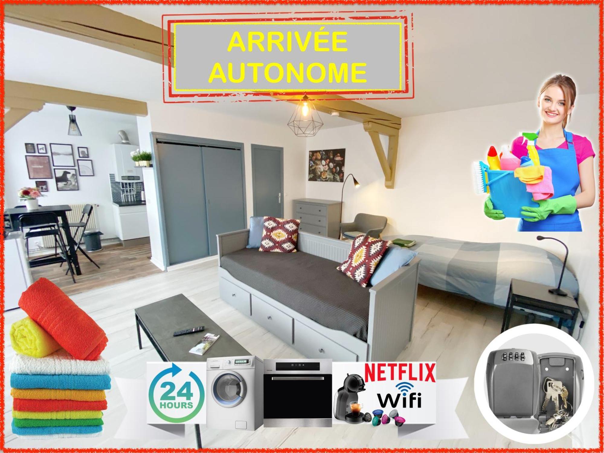 015 Chic & Cosy Studio 41M2 Hypercentre Wifi Smart Tv Netflix Saint-Etienne  Dış mekan fotoğraf